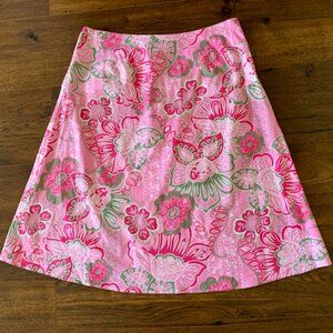 SCHUMACHER Designer floral skirt pink size Medium